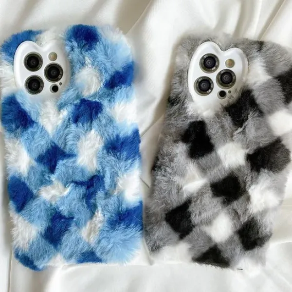 Iphone Cases*Boogzel Clothing Fluffy Argyle Check iPhone Case