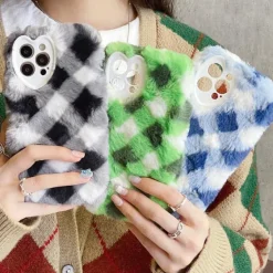 Iphone Cases*Boogzel Clothing Fluffy Argyle Check iPhone Case