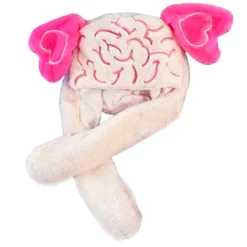 Hats*Boogzel Clothing Fluffy Brain Hat with Heart Ears Pink