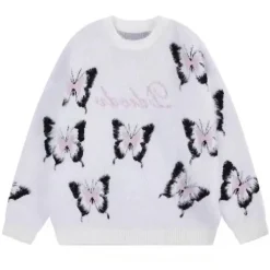 Sweaters*Boogzel Clothing Fluffy Butterfly Sweater
