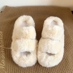 Mad*Boogzel Clothing Fluffy Platform Slippers