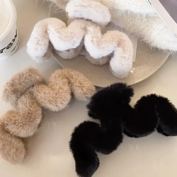 Hair Accessories*Boogzel Clothing Fluffy Wave Hair Claw
