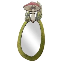 Aesthetic Mirrors|Aesthetic Room Decor*Boogzel Clothing Forest Mushroom Wooden Mirror