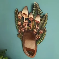 Aesthetic Mirrors|Aesthetic Room Decor*Boogzel Clothing Forest Mushroom Wooden Mirror