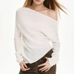 Sweaters|Long Sleeve Tops*Boogzel Clothing Frazzled English Woman Long Sleeve Top White