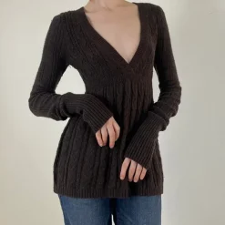Sweaters*Boogzel Clothing Frazzled English Woman Sweater Brown