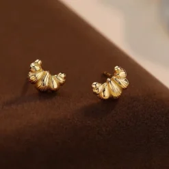 Earrings*Boogzel Clothing French Girl Croissant Earrings Gold
