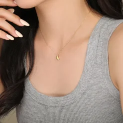 Necklaces & Chokers*Boogzel Clothing French Girl Croissant Necklace Gold