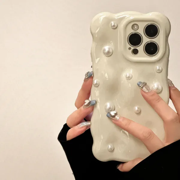 Iphone Cases*Boogzel Clothing French Girl Pearl iPhone Case Black/white