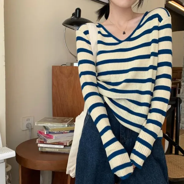 Long Sleeve Tops*Boogzel Clothing French Girl Ribbed Top