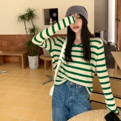 Long Sleeve Tops*Boogzel Clothing French Girl Ribbed Top