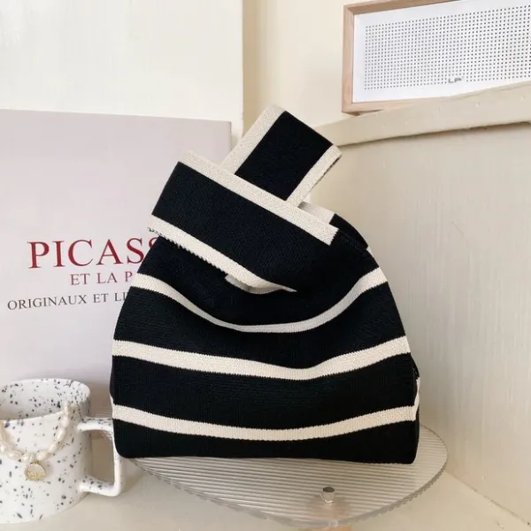 Bags & Purses*Boogzel Clothing French Mood Striped Mini Crochet Bag