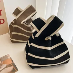 Bags & Purses*Boogzel Clothing French Mood Striped Mini Crochet Bag