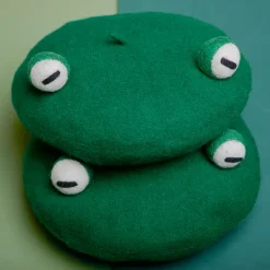 Hats*Boogzel Clothing Frog Beret Green