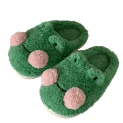 Mad*Boogzel Clothing Frog Slippers Green