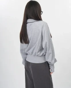 Sweaters|Hoodies*Boogzel Clothing Front Pockets Zip Up Sweatshirt Grey