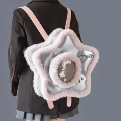 Bags & Purses*Boogzel Clothing Furry Star-Shaped Backpack Silver