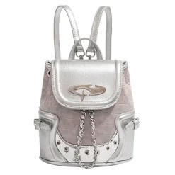 Bags & Purses*Boogzel Clothing Future World Mini Backpack in Silver