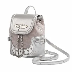 Bags & Purses*Boogzel Clothing Future World Mini Backpack in Silver
