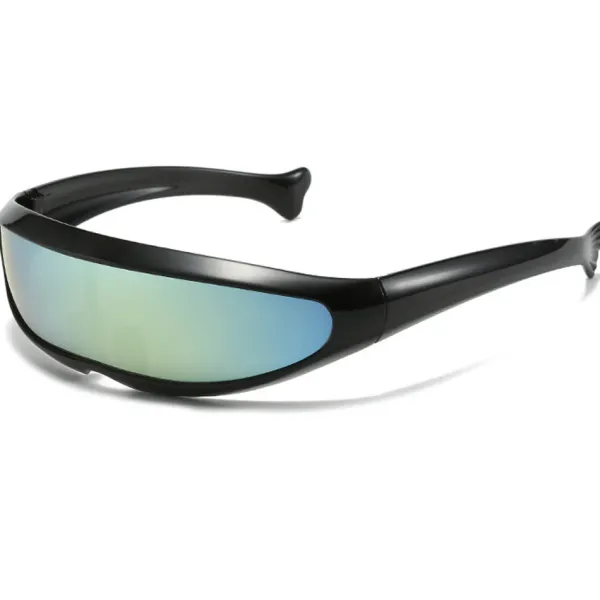 Sunglasses|Aesthetic Mirrors*Boogzel Clothing Futurecore Shield Mirrored Sunglasses