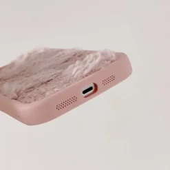 Iphone Cases*Boogzel Clothing Fuzzy Checkered iPhone Case Pink