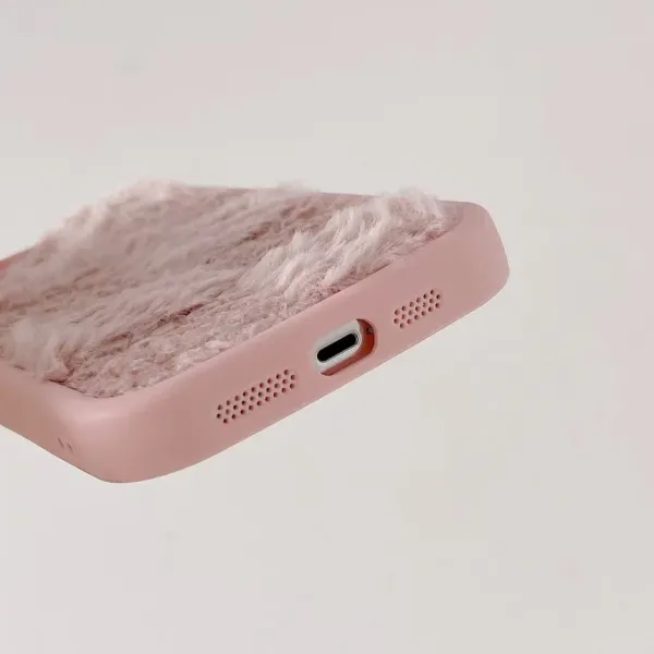 Iphone Cases*Boogzel Clothing Fuzzy Checkered iPhone Case Pink