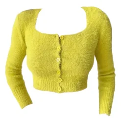 Knit Cardigans*Boogzel Clothing Fuzzy Cropped Cardigan