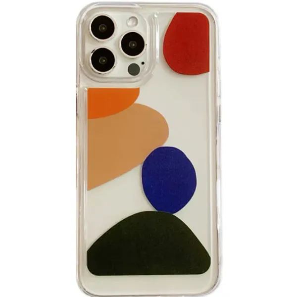 Iphone Cases*Boogzel Clothing Geometric Print Clear iPhone Case