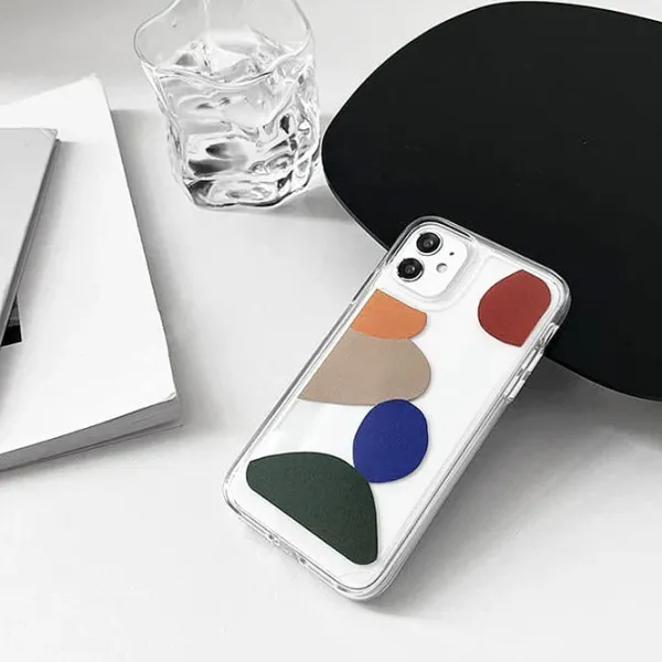 Iphone Cases*Boogzel Clothing Geometric Print Clear iPhone Case