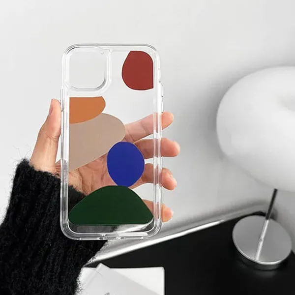 Iphone Cases*Boogzel Clothing Geometric Print Clear iPhone Case