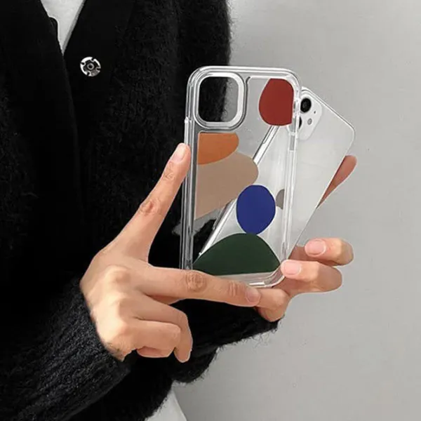 Iphone Cases*Boogzel Clothing Geometric Print Clear iPhone Case