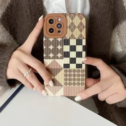 Iphone Cases*Boogzel Clothing Geometric Print iPhone Case Brown
