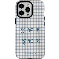 Iphone Cases*Boogzel Clothing Gingham Bows iPhone Case Blue