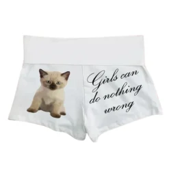 Shorts*Boogzel Clothing Girls Can Do Nothing Wrong Kitten Shorts