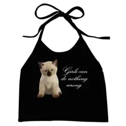 Y2K Tops|Crop Tops*Boogzel Clothing Girls Can Do Nothing Wrong Halter Top