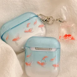 Other|Iphone Cases*Boogzel Clothing Goldfish Aesthetic AirPods Case Blue