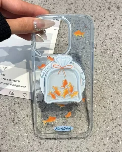 Iphone Cases*Boogzel Clothing Goldfish Aesthetic iPhone Case Blue