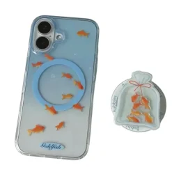 Iphone Cases*Boogzel Clothing Goldfish Aesthetic iPhone Case Blue