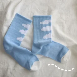 Socks*Boogzel Clothing Gone Dreaming Cloud Socks Blue
