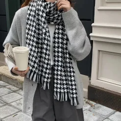 Other*Boogzel Clothing Good Manners Houndstooth Scarf