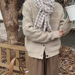 Other*Boogzel Clothing Good Manners Houndstooth Scarf