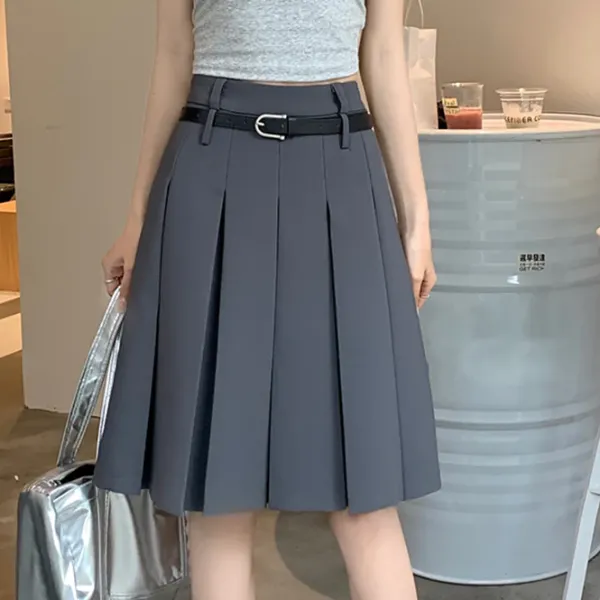 Skirts*Boogzel Clothing Good Manners Midi Pleated Skirt