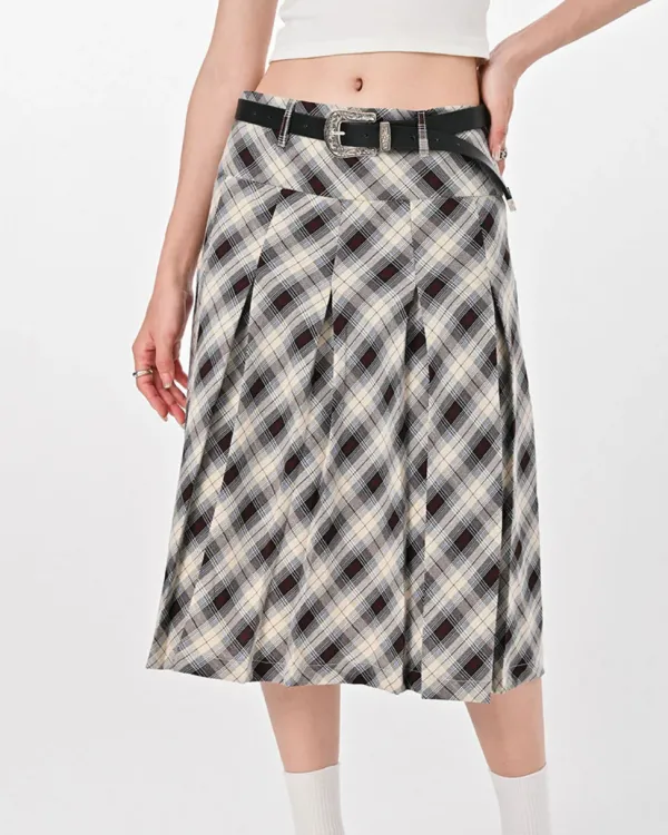 Skirts*Boogzel Clothing Good Manners Plaid Kilt Skirt