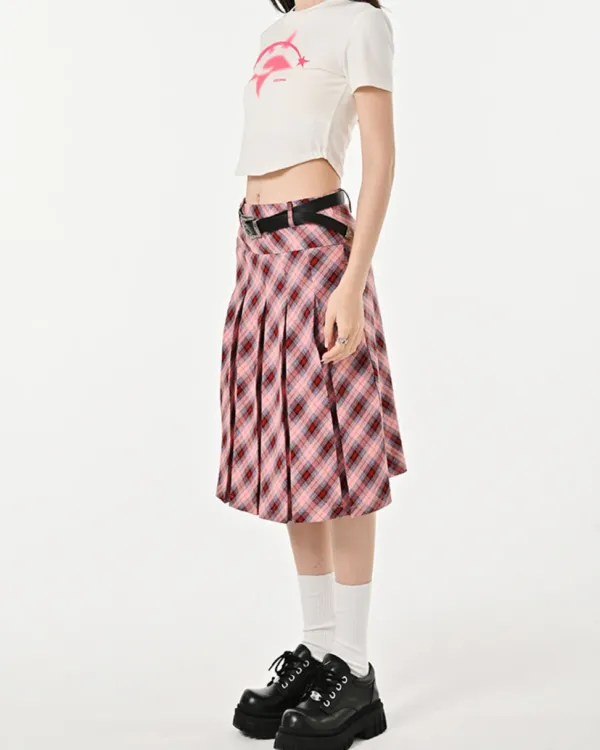 Skirts*Boogzel Clothing Good Manners Plaid Kilt Skirt