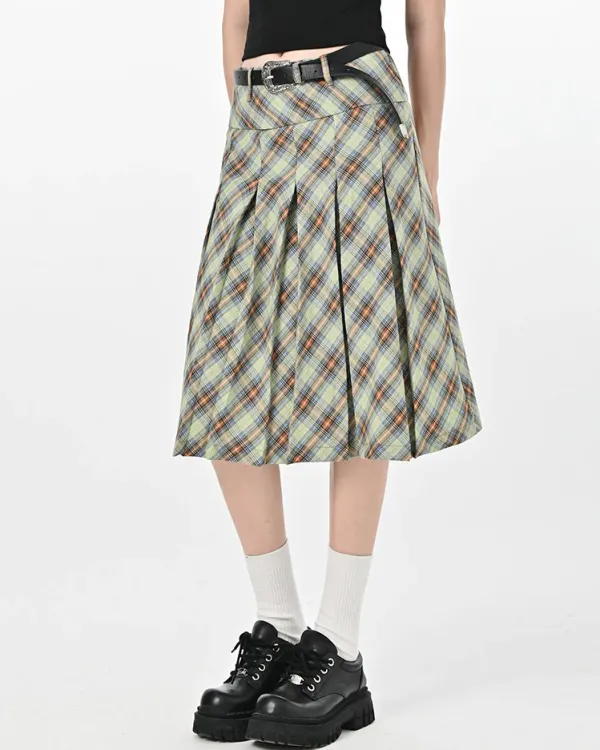 Skirts*Boogzel Clothing Good Manners Plaid Kilt Skirt