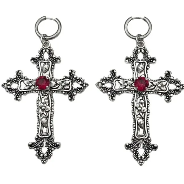 Earrings*Boogzel Clothing Gothic Aesthetic Cross Earrings
