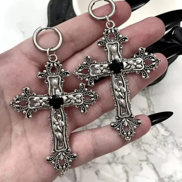 Earrings*Boogzel Clothing Gothic Aesthetic Cross Earrings