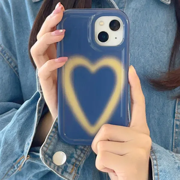 Iphone Cases*Boogzel Clothing Gradient Heart iPhone Case Blue