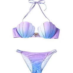 Swimwear*Boogzel Clothing Gradient Mermaid Bikini Blue
