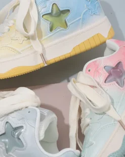 Aesthetic Sneakers*Boogzel Clothing Gradient Star Aesthetic Sneakers